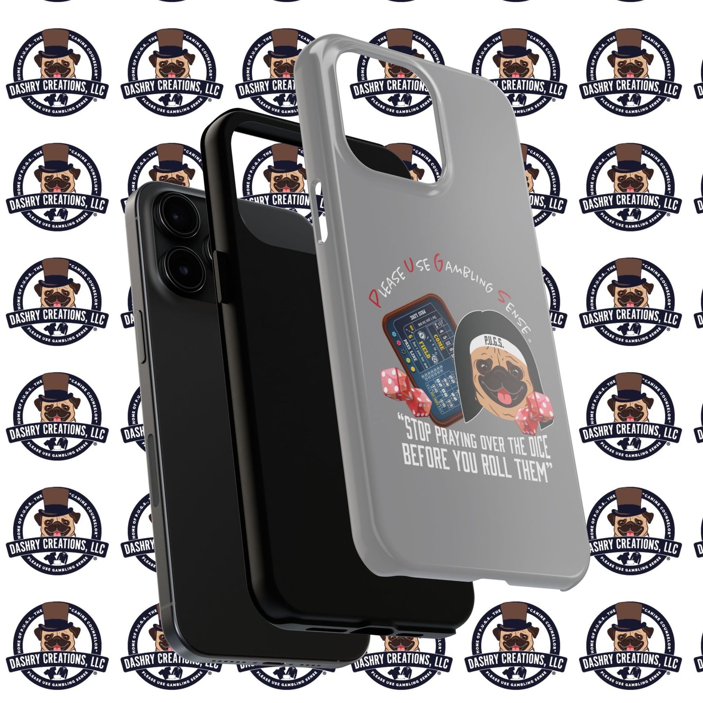 Craps “Praying Over Dice” Nun’s Veil Tough Phone Cases
