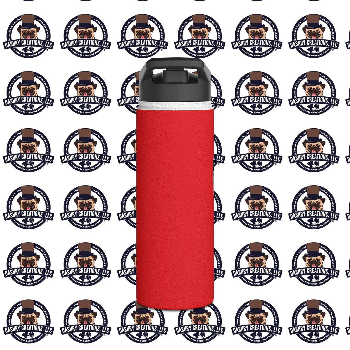 Sports Betting “Games Are Fixed” Helmet Stainless Steel Water Bottle, Standard Lid