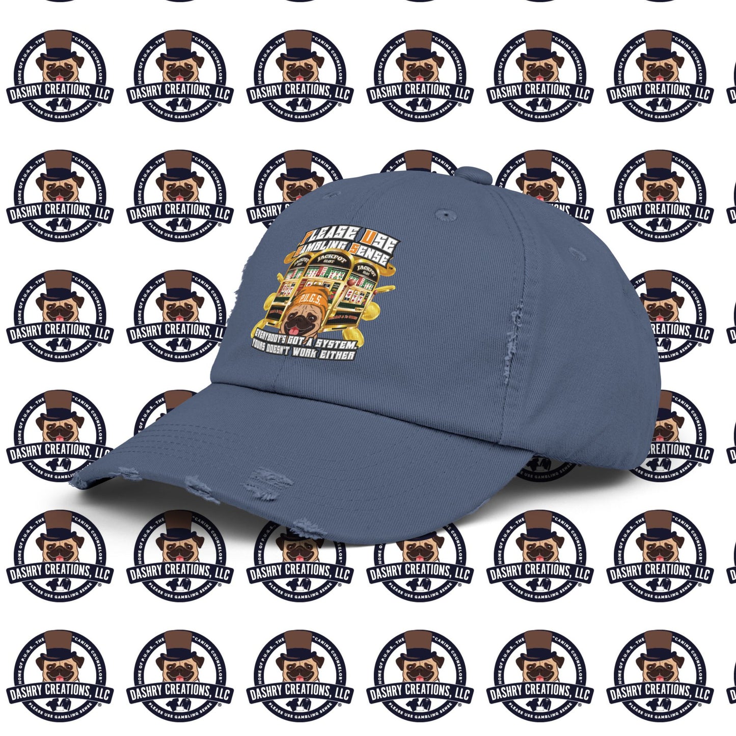 Slots “Everybody’s Got A System” Orange Wool Cap Unisex Distressed Cap