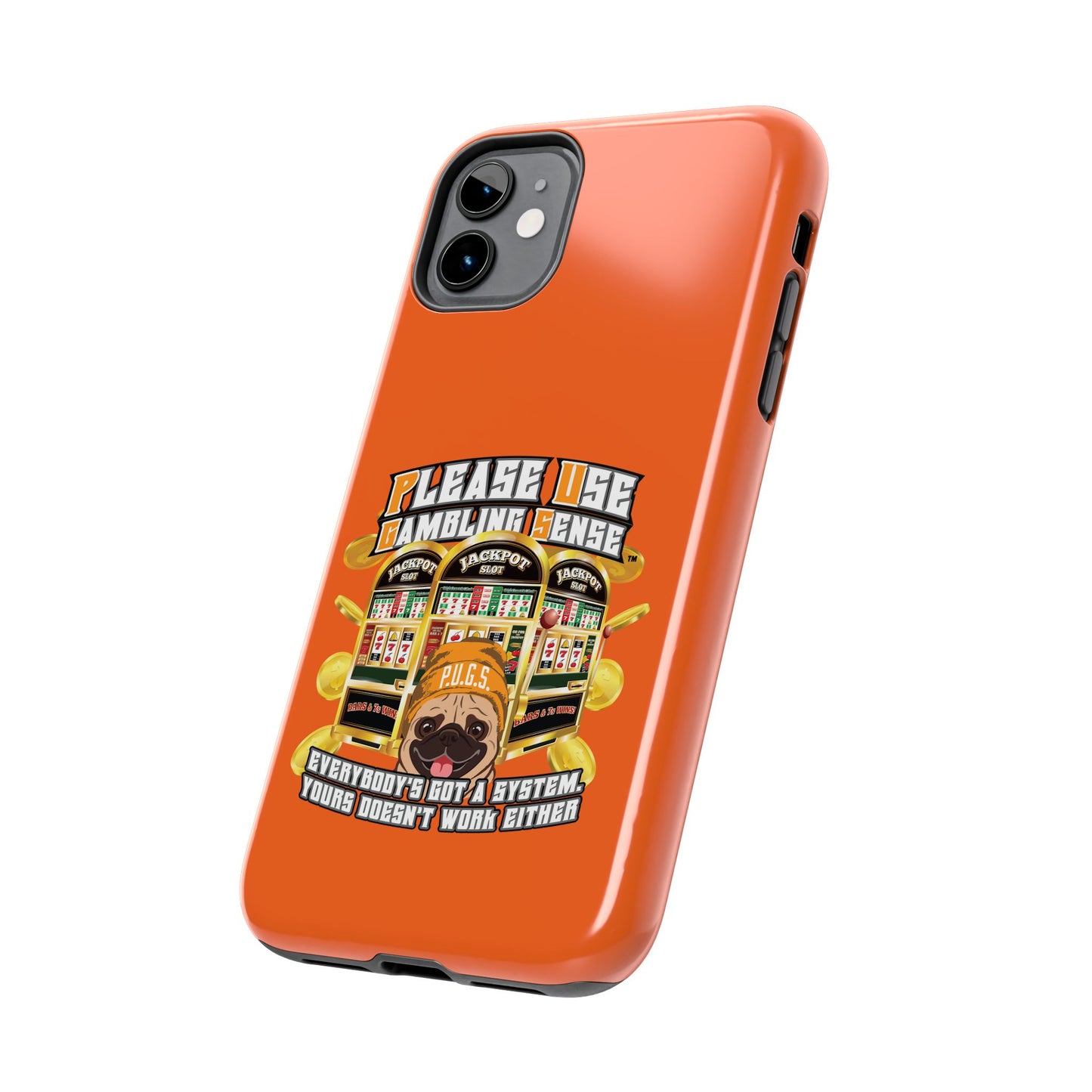 Slots “Everybody’s Got A System” Orange Wool Cap Tough Phone Cases