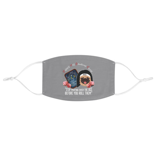 Craps “Praying Over Dice” Nun’s Veil Fabric Face Mask