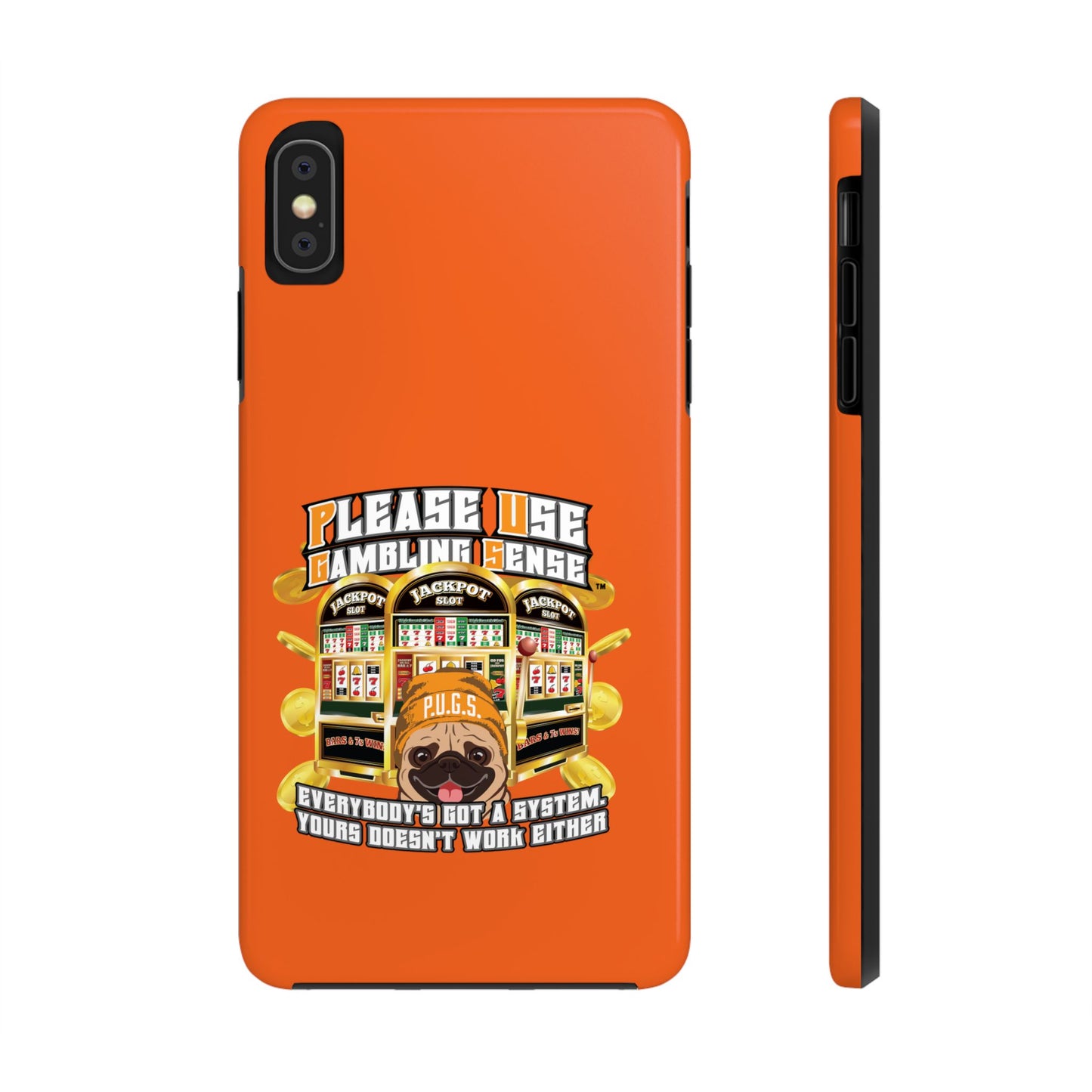 Slots “Everybody’s Got A System” Orange Wool Cap Tough Phone Cases