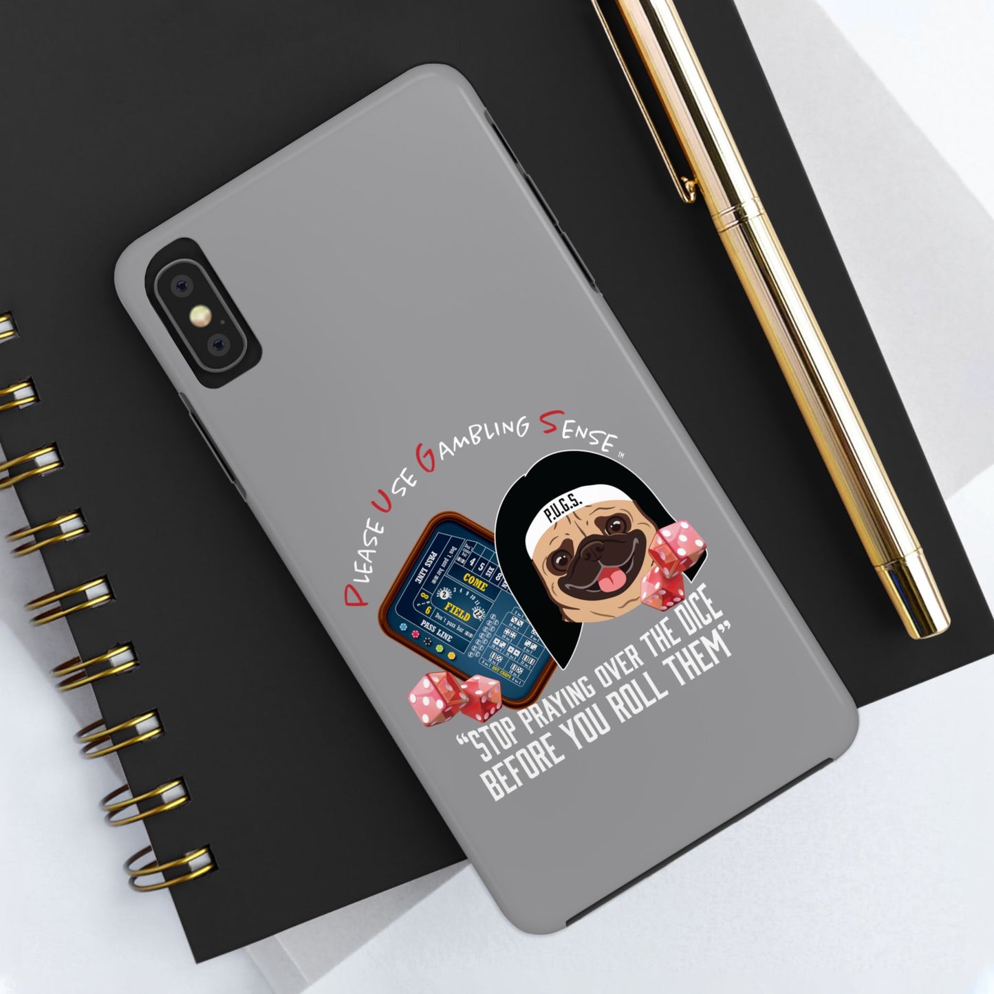 Craps “Praying Over Dice” Nun’s Veil Tough Phone Cases