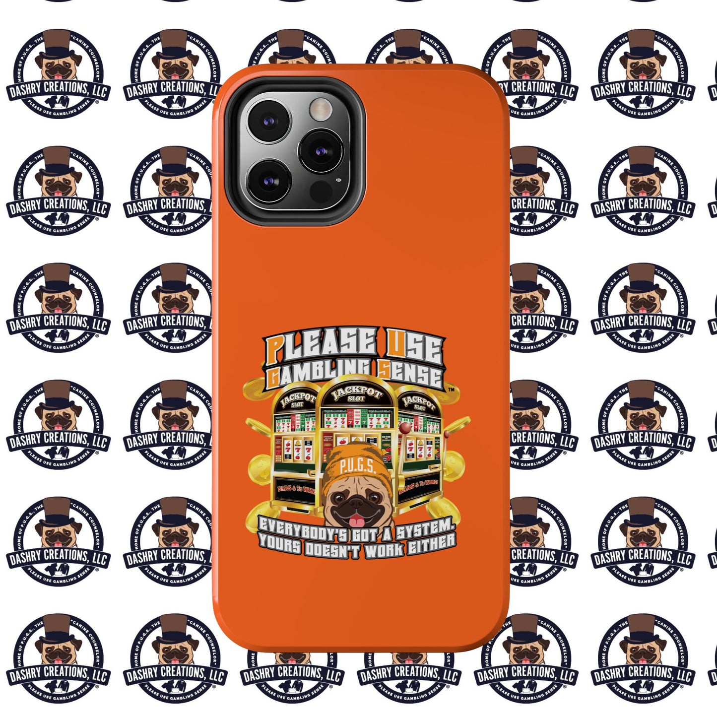 Slots “Everybody’s Got A System” Orange Wool Cap Tough Phone Cases