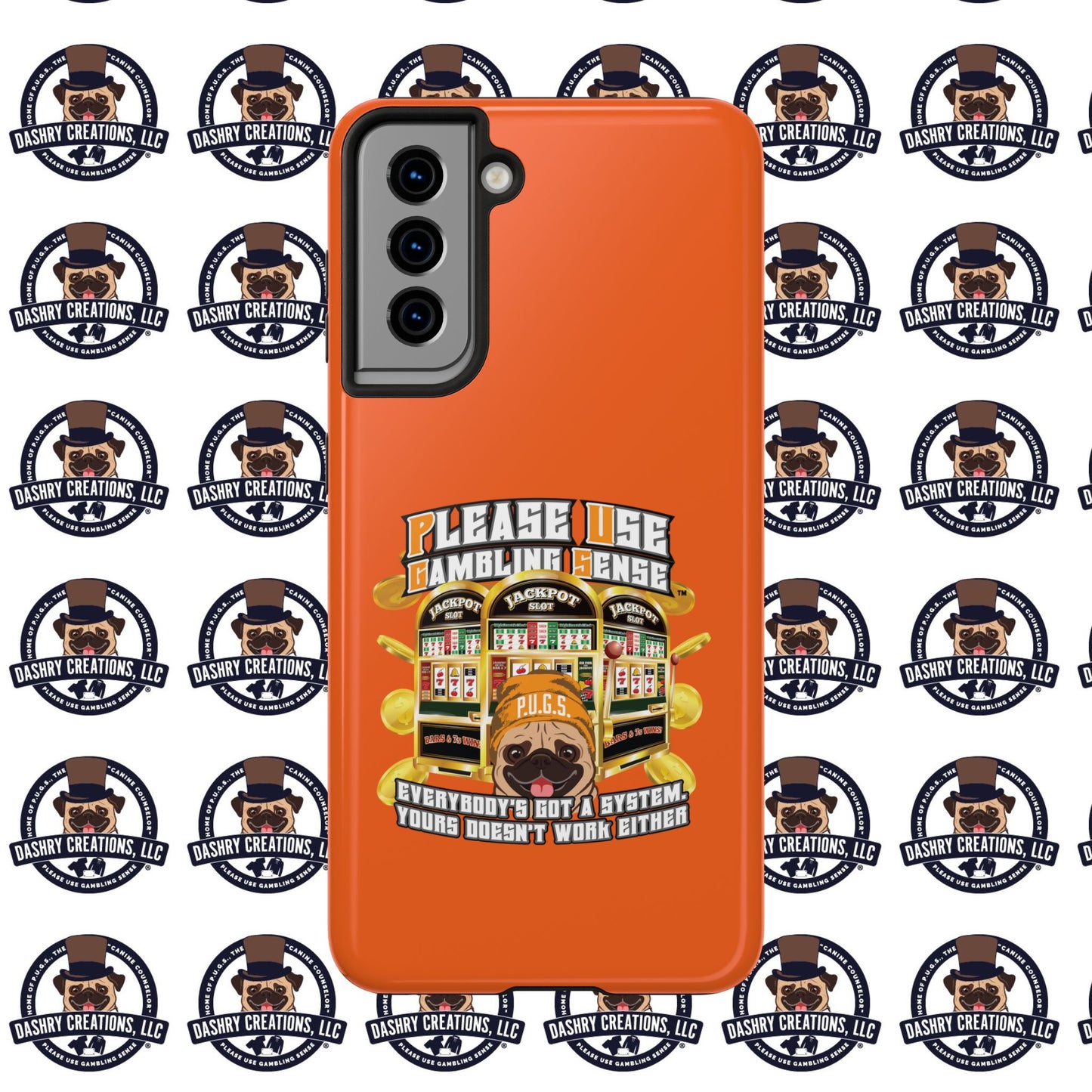 Slots “Everybody’s Got A System” Orange Wool Cap Tough Phone Cases
