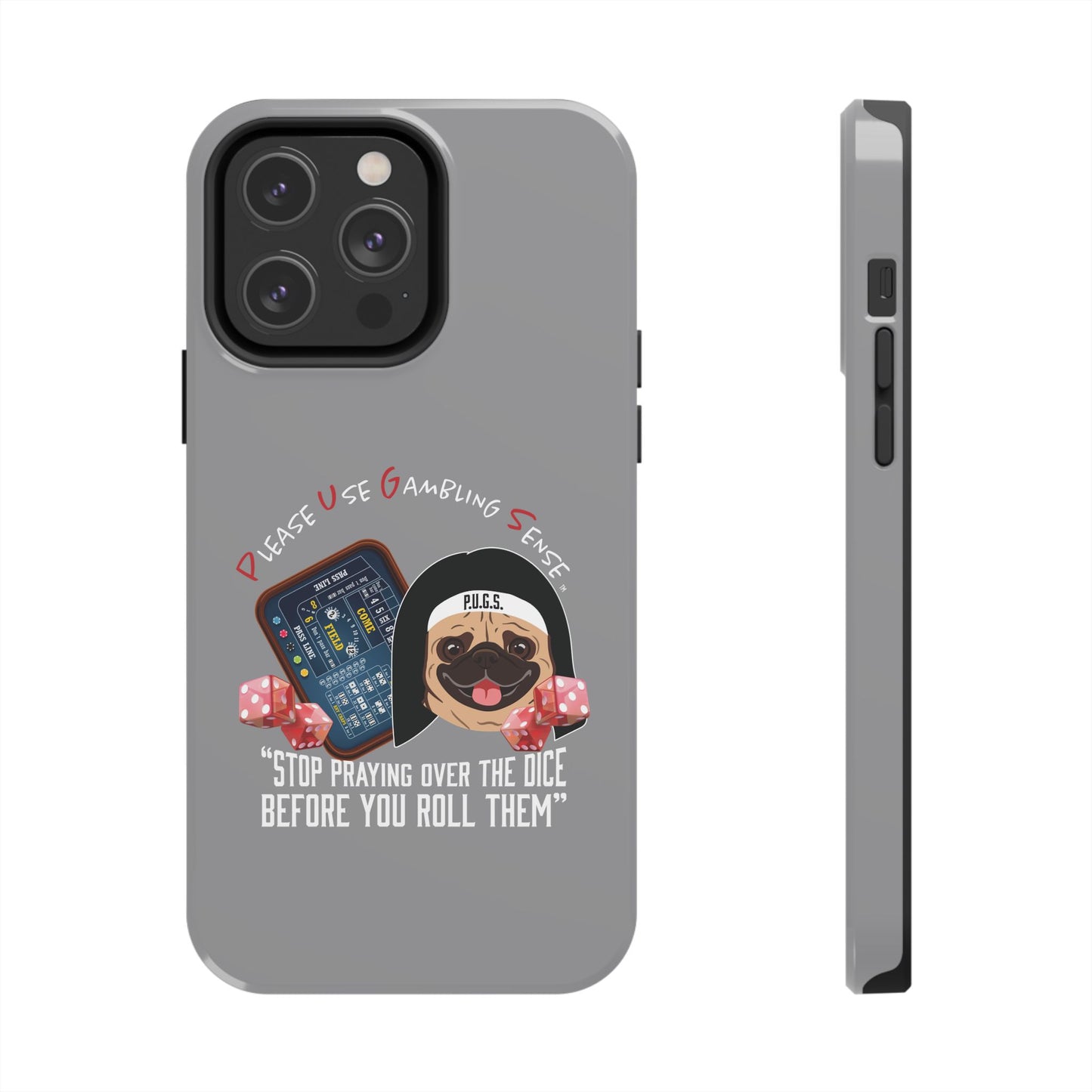 Craps “Praying Over Dice” Nun’s Veil Tough Phone Cases