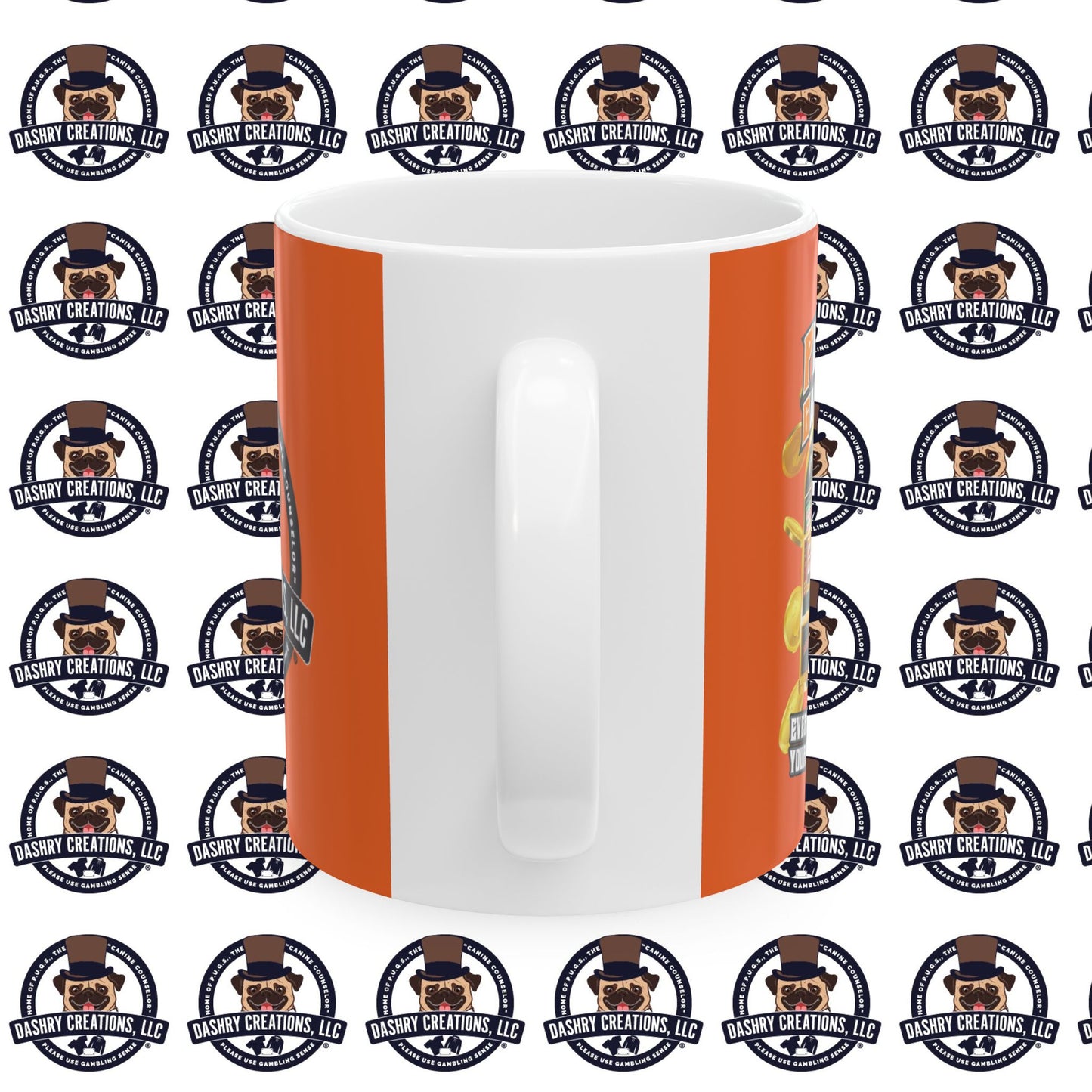 Slots “Everybody’s Got A System” Orange Wool Cap Ceramic Mug, (11oz, 15oz)