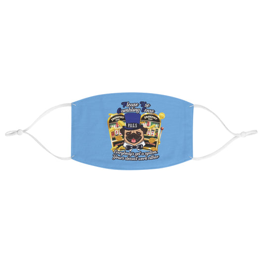 Slots “Everybody’s Got A System” Blue & Black Top Hat Fabric Face Mask
