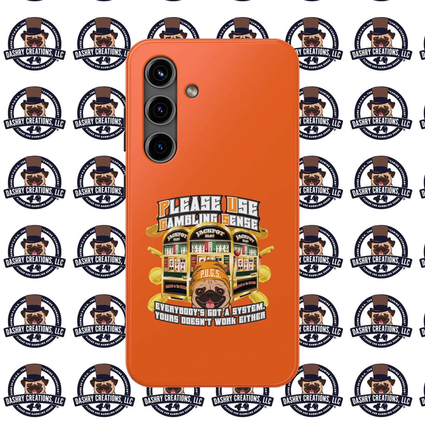 Slots “Everybody’s Got A System” Orange Wool Cap Tough Phone Cases