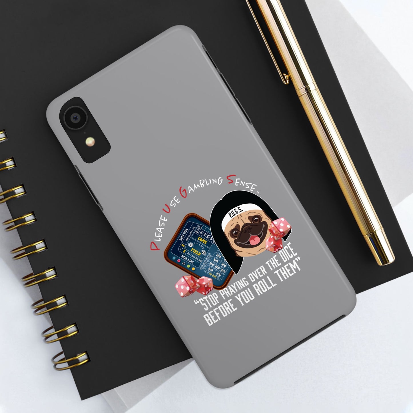 Craps “Praying Over Dice” Nun’s Veil Tough Phone Cases