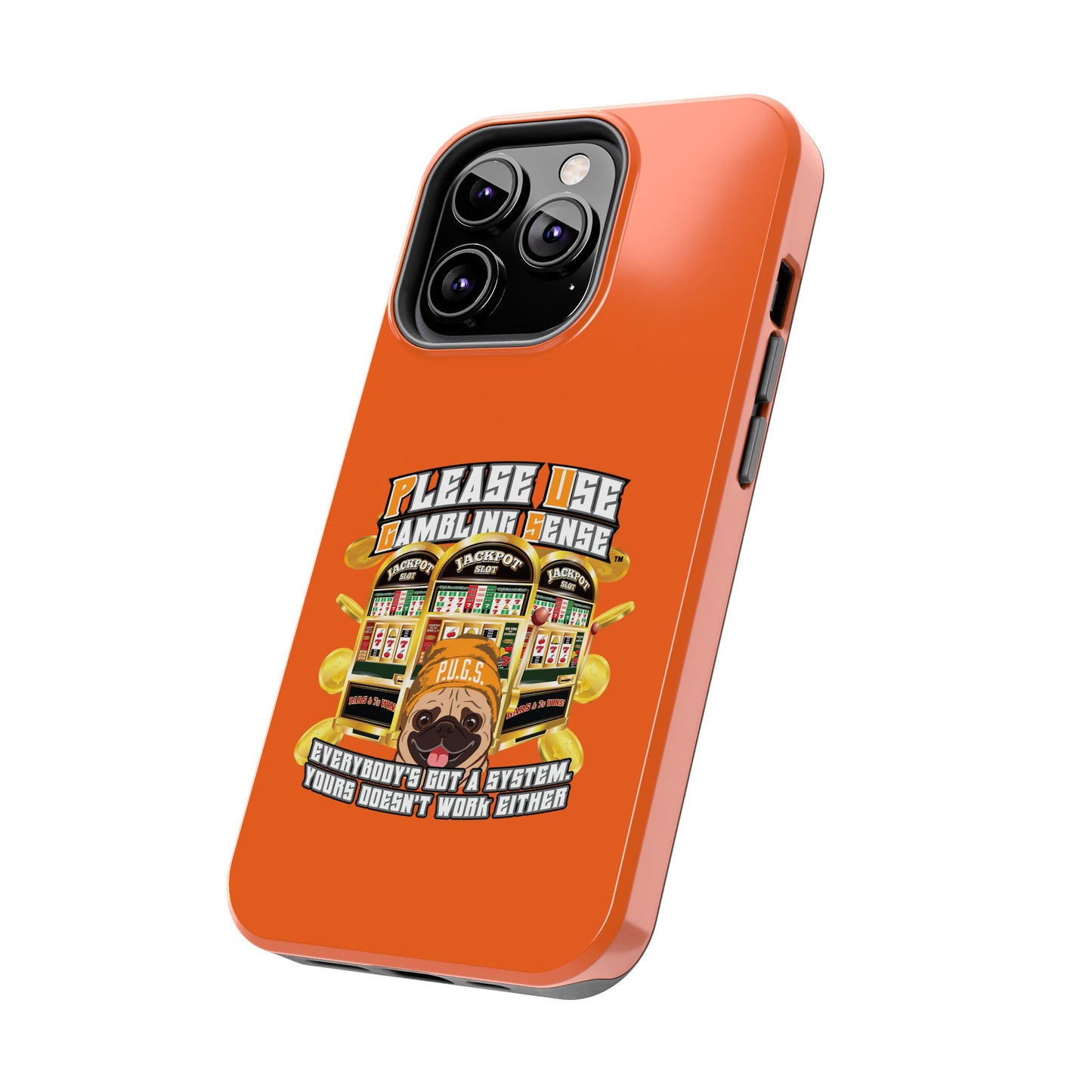 Slots “Everybody’s Got A System” Orange Wool Cap Tough Phone Cases