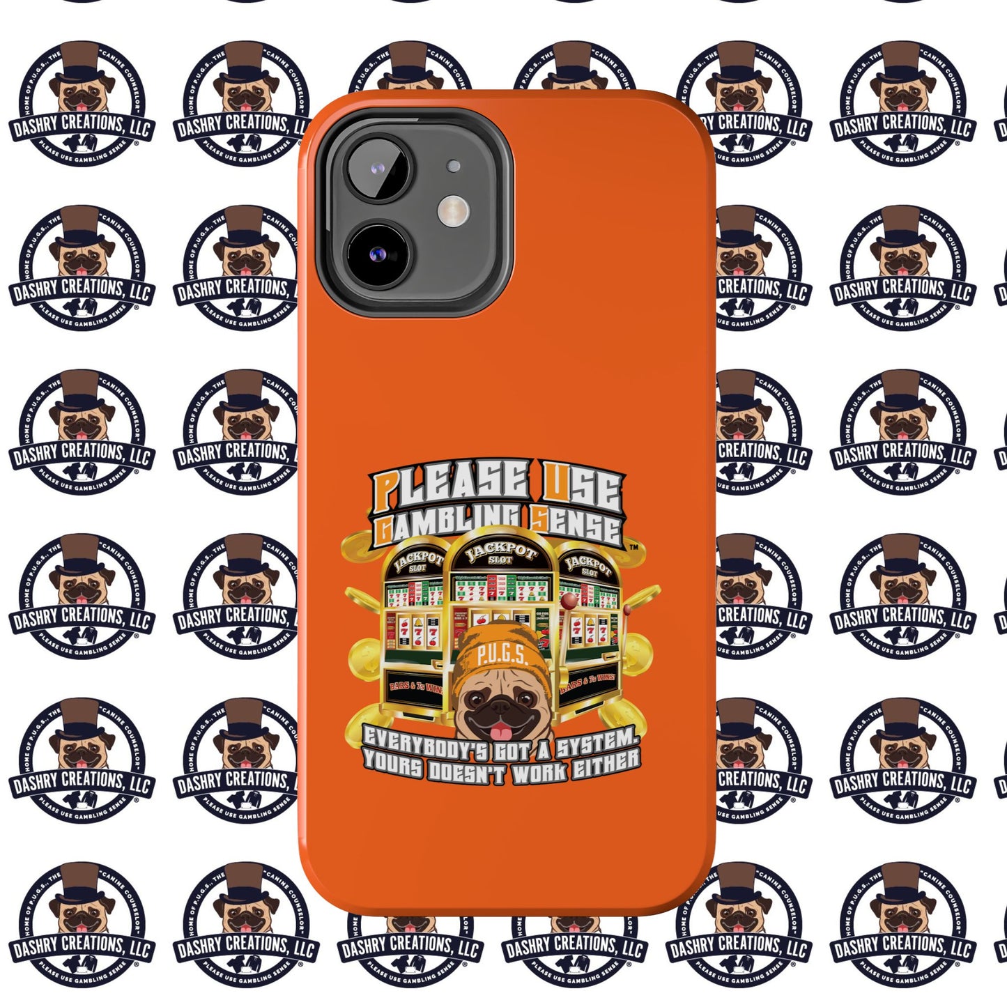 Slots “Everybody’s Got A System” Orange Wool Cap Tough Phone Cases