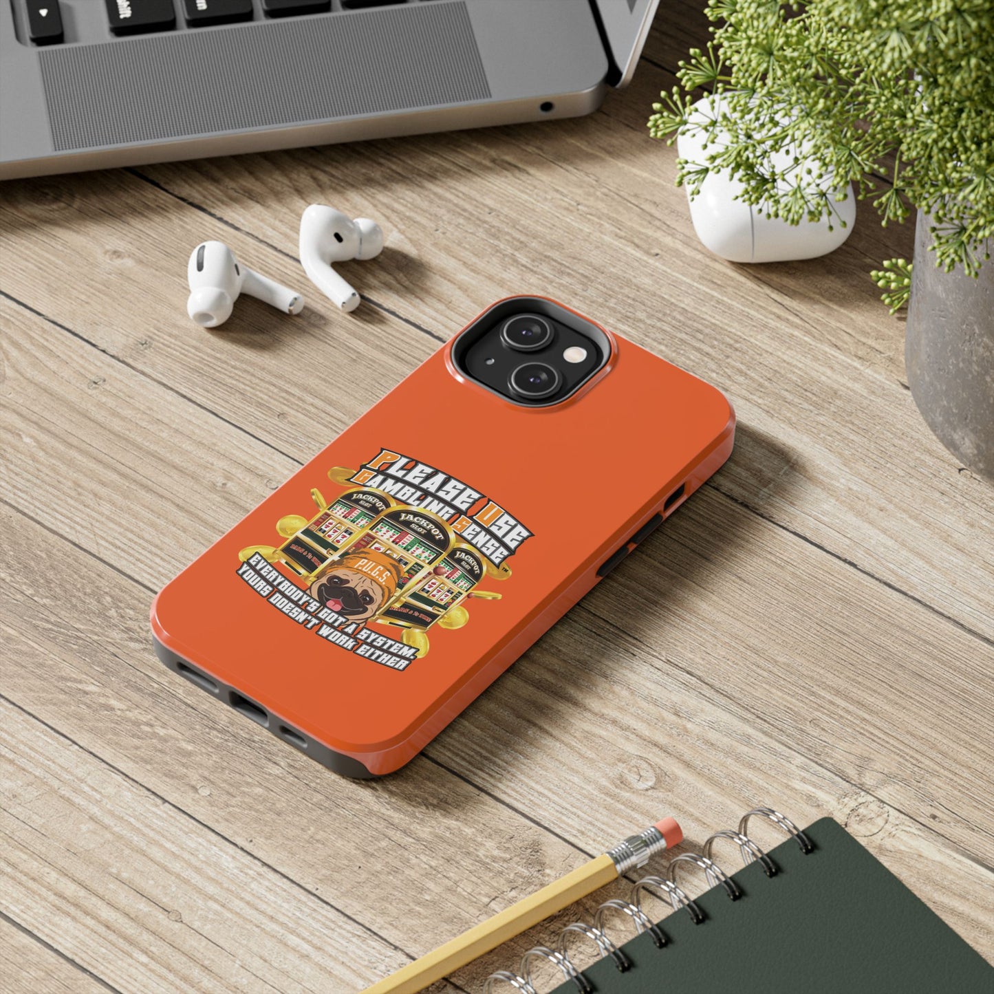 Slots “Everybody’s Got A System” Orange Wool Cap Tough Phone Cases