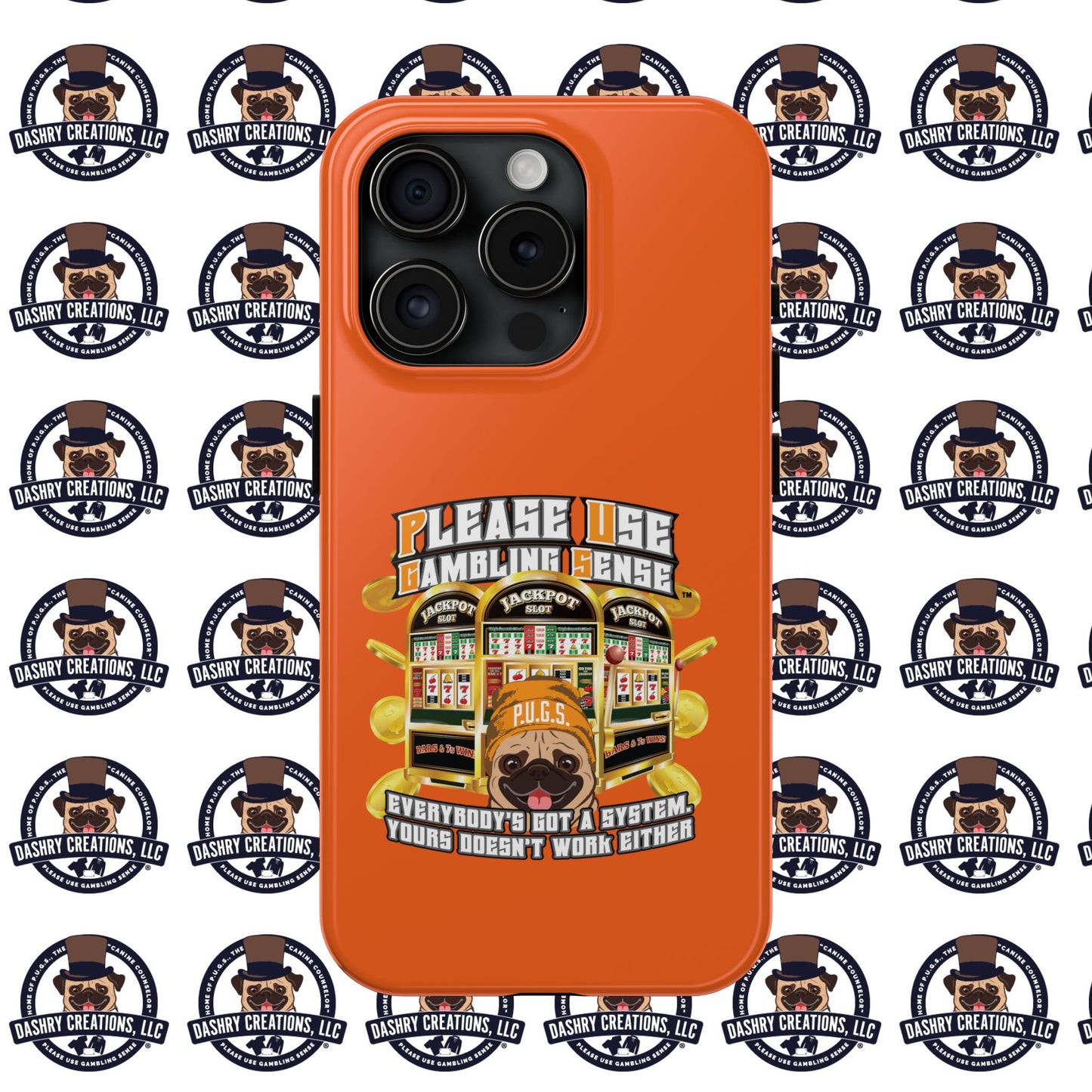 Slots “Everybody’s Got A System” Orange Wool Cap Tough Phone Cases