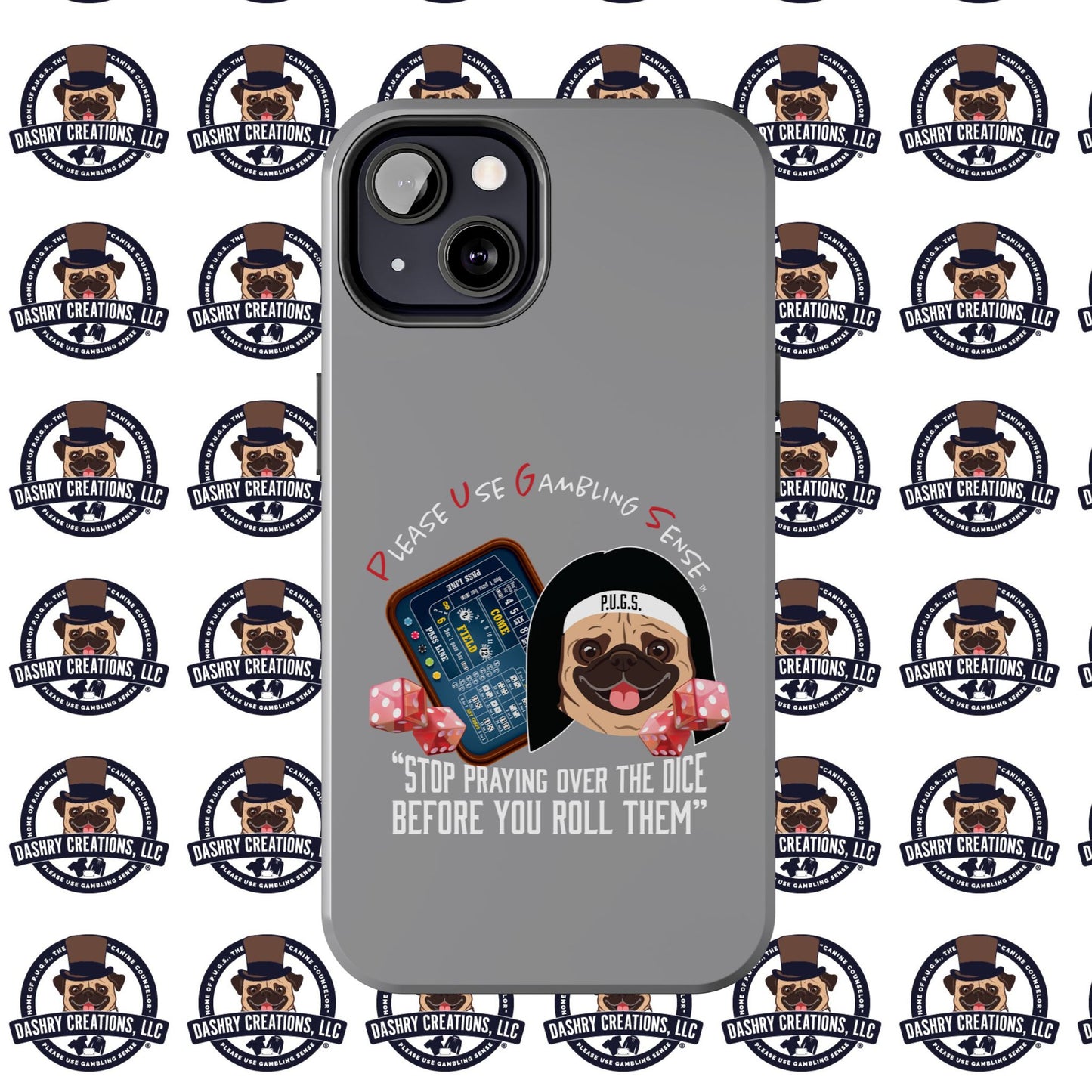 Craps “Praying Over Dice” Nun’s Veil Tough Phone Cases