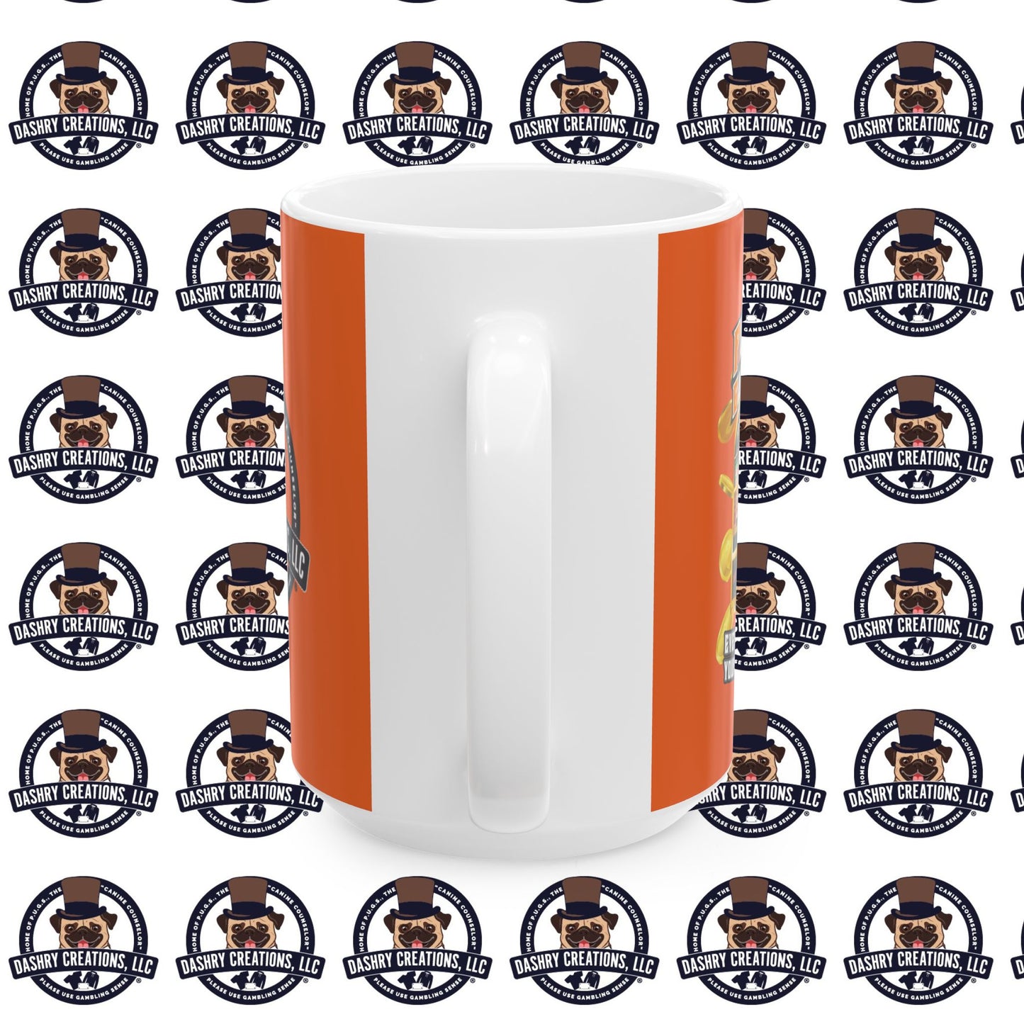 Slots “Everybody’s Got A System” Orange Wool Cap Ceramic Mug, (11oz, 15oz)