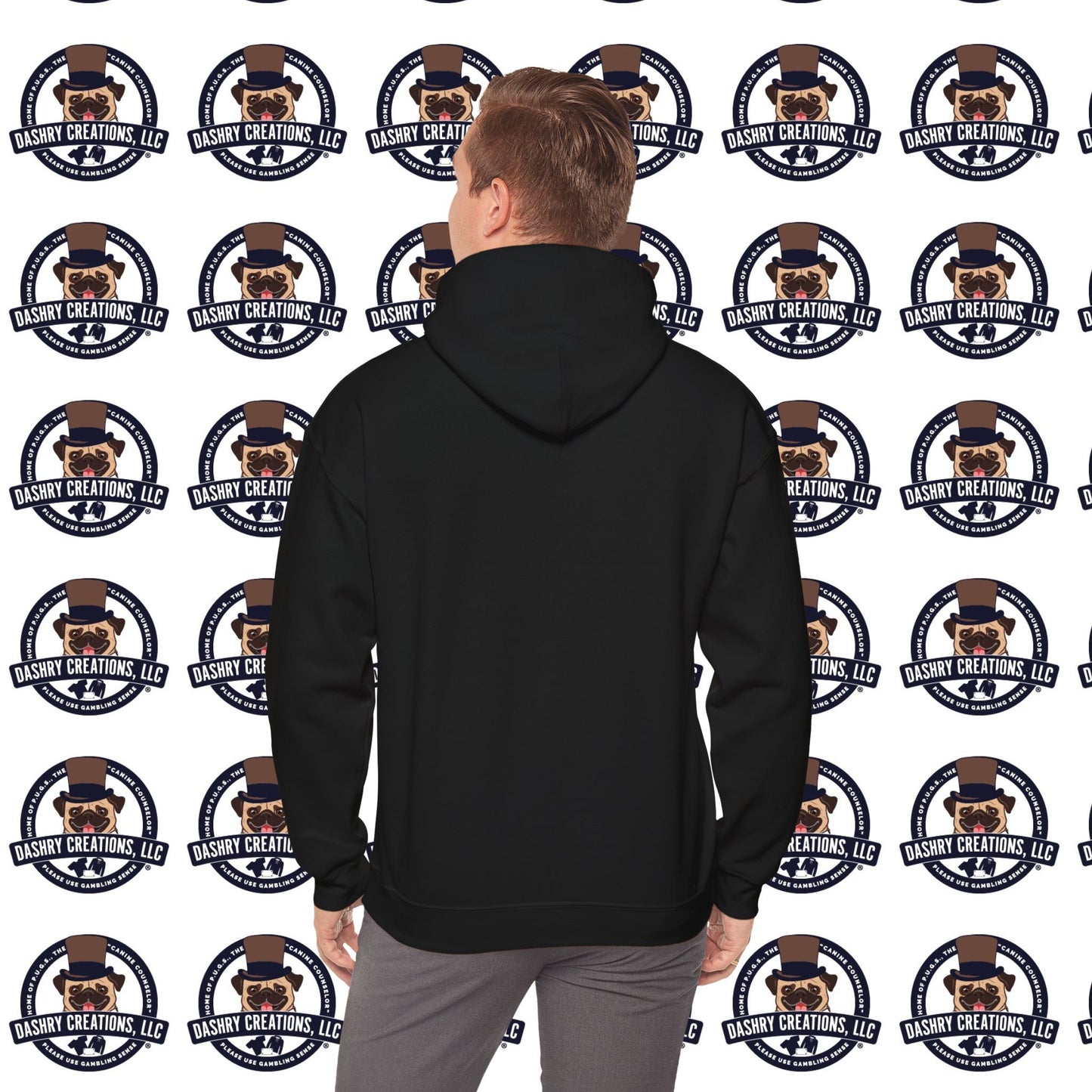 Poker “Win Early Leave” Early Black Hoodie Unisex Heavy Blend™ Hooded Sweatshirt