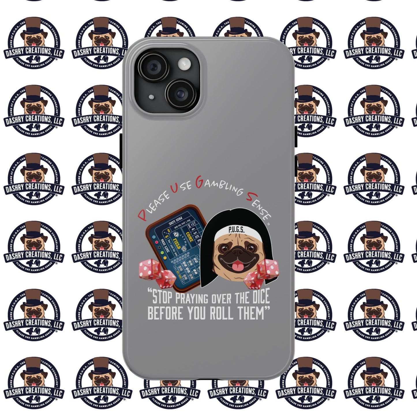 Craps “Praying Over Dice” Nun’s Veil Tough Phone Cases