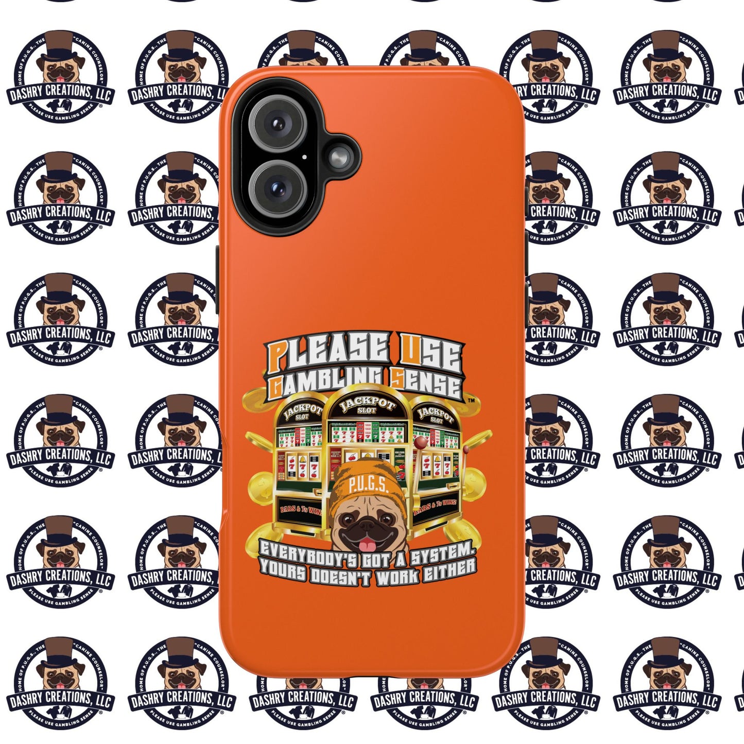 Slots “Everybody’s Got A System” Orange Wool Cap Tough Phone Cases