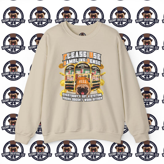 Slots “Everybody’s Got A System” Orange Wool Cap Unisex Heavy Blend™ Crewneck Sweatshirt