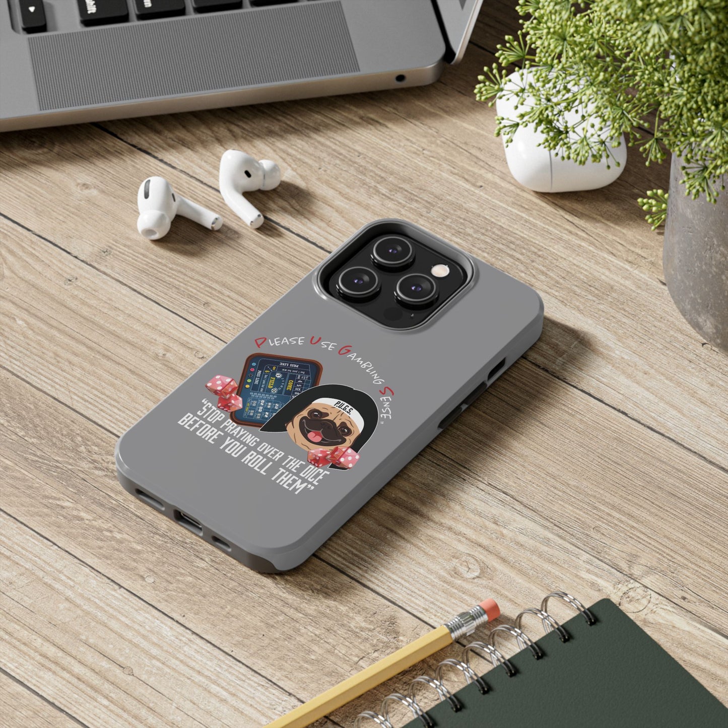 Craps “Praying Over Dice” Nun’s Veil Tough Phone Cases
