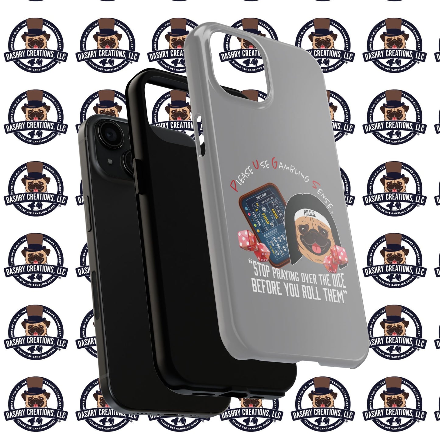 Craps “Praying Over Dice” Nun’s Veil Tough Phone Cases