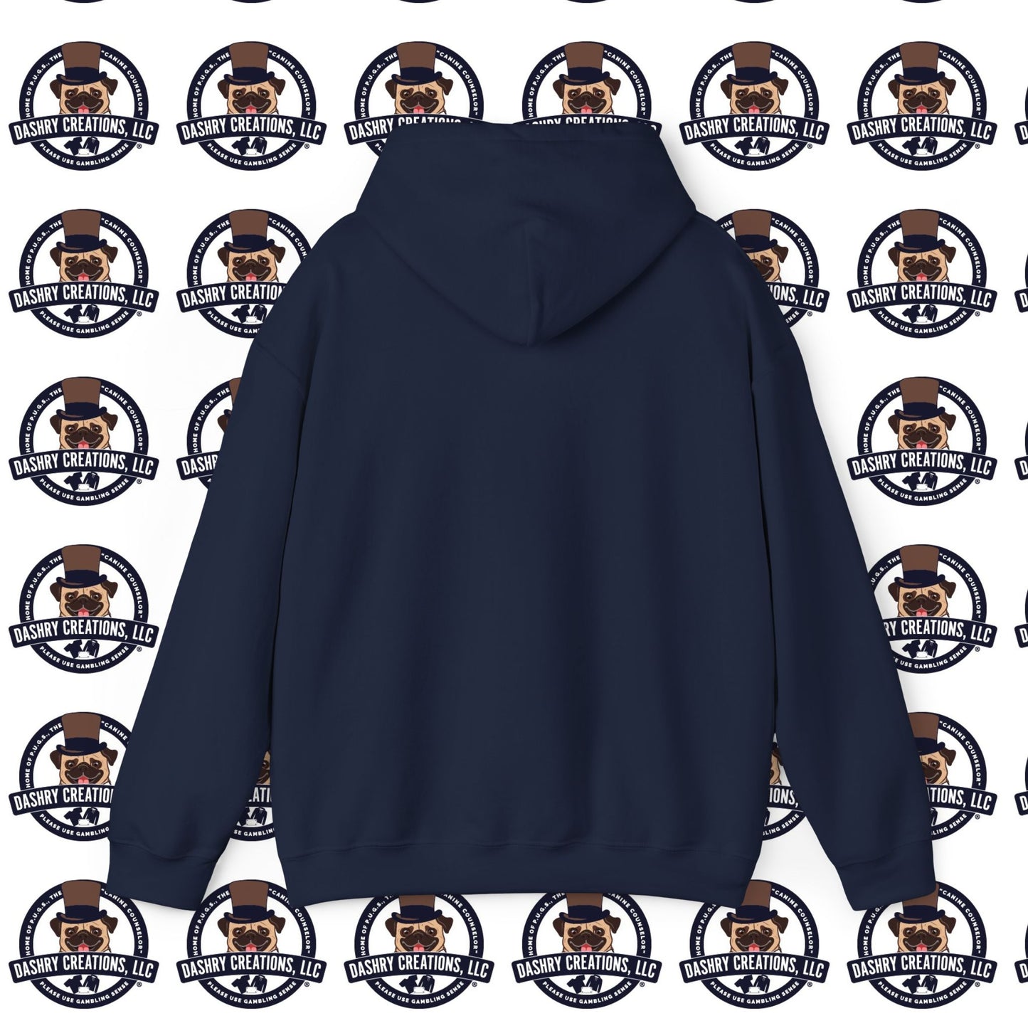 Slots “Everybody’s Got A System” Tan & White Backwards Baseball Cap Unisex Heavy Blend™ Hooded Sweatshirt