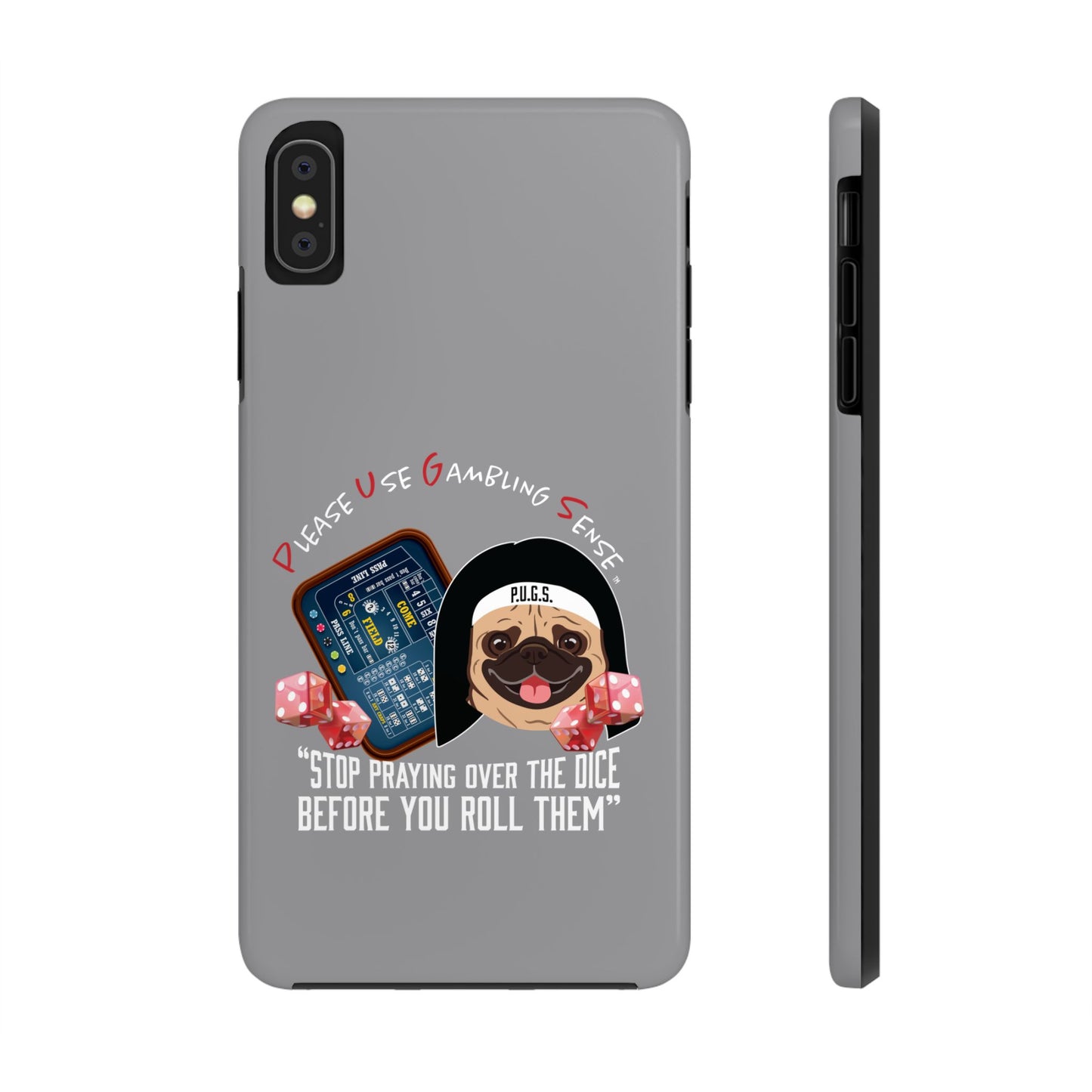 Craps “Praying Over Dice” Nun’s Veil Tough Phone Cases