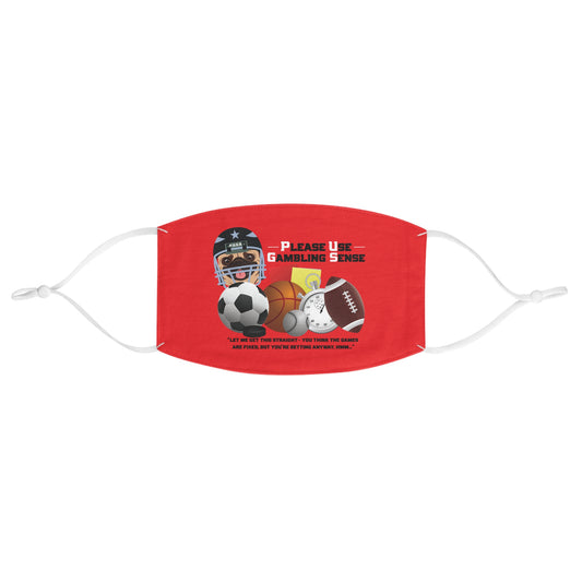 Sports Betting “Games Are Fixed” Helmet Fabric Face Mask