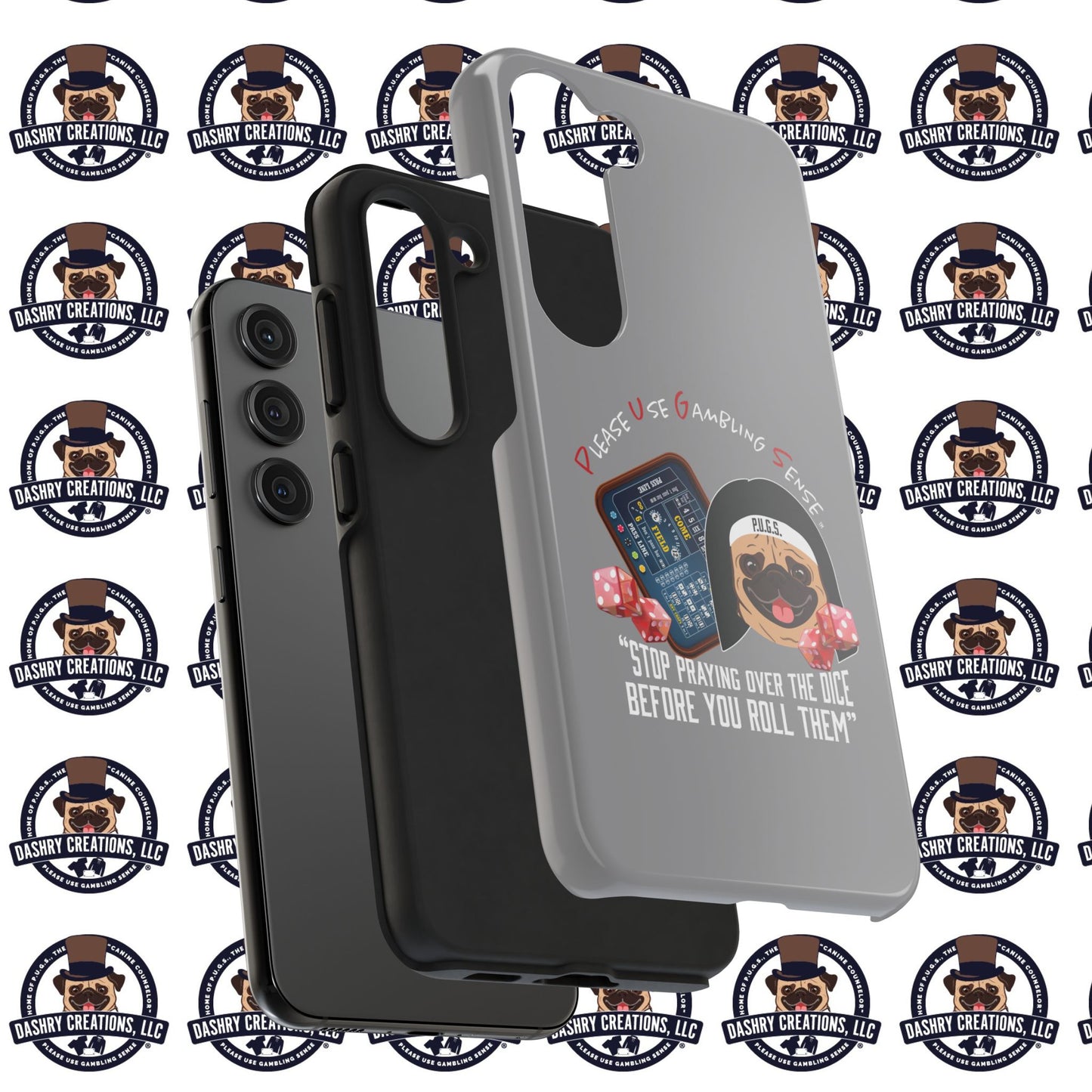 Craps “Praying Over Dice” Nun’s Veil Tough Phone Cases