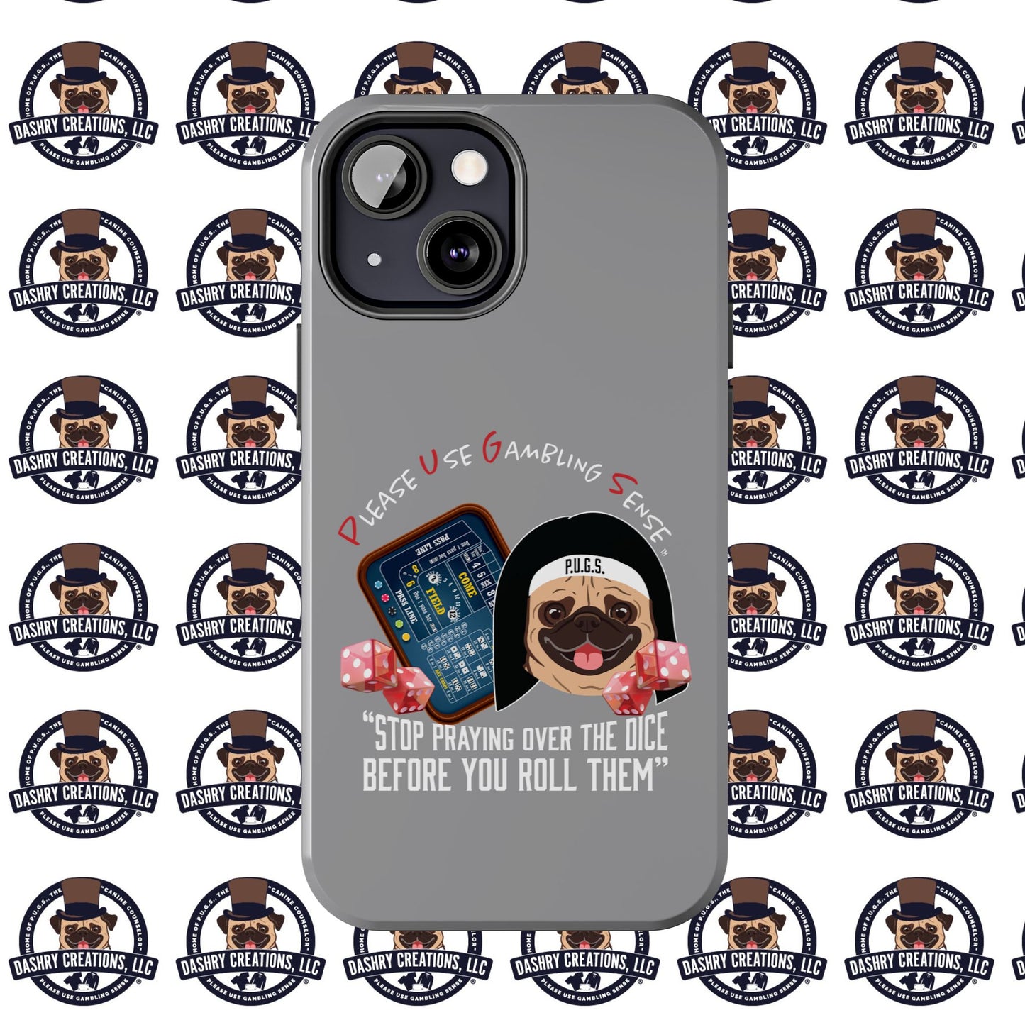 Craps “Praying Over Dice” Nun’s Veil Tough Phone Cases