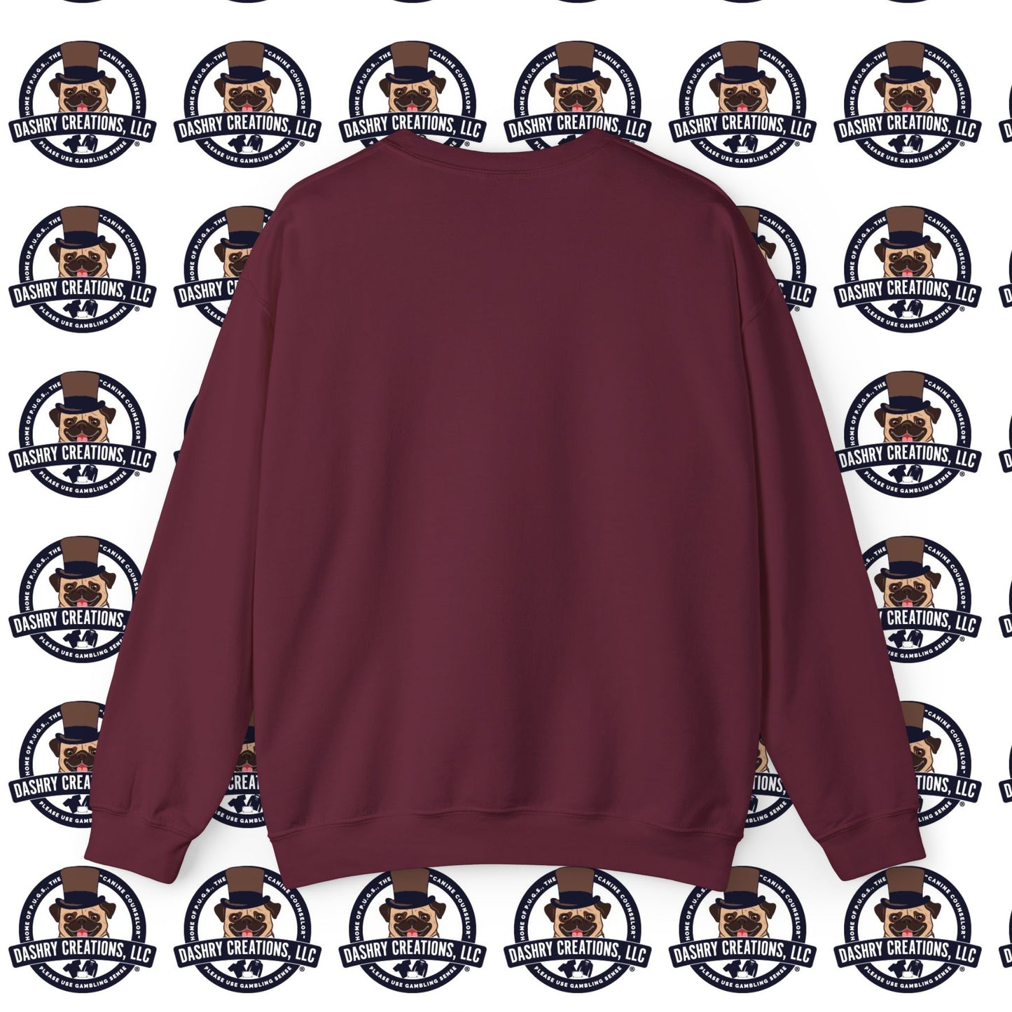 Slots “Everybody’s Got A System” Blue & Black Top Hat Unisex Heavy Blend™ Crewneck Sweatshirt
