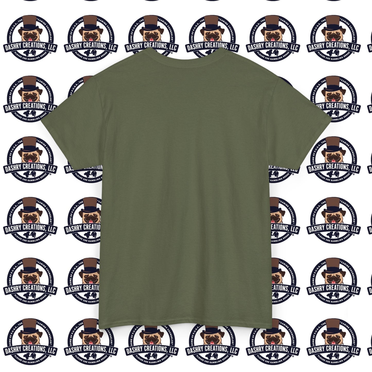 Craps “Praying Over Dice” Bishop’s Mitre Hat Unisex Heavy Cotton Tee