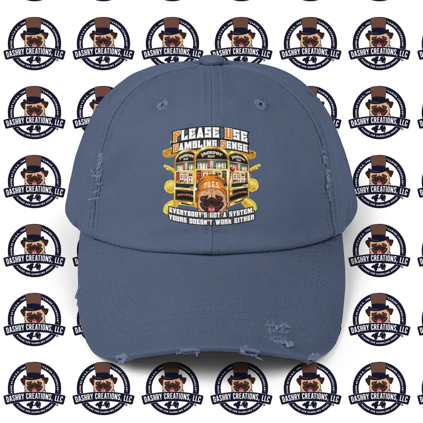 Slots “Everybody’s Got A System” Orange Wool Cap Unisex Distressed Cap