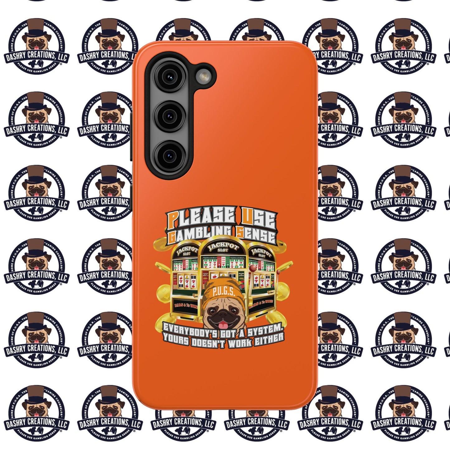Slots “Everybody’s Got A System” Orange Wool Cap Tough Phone Cases