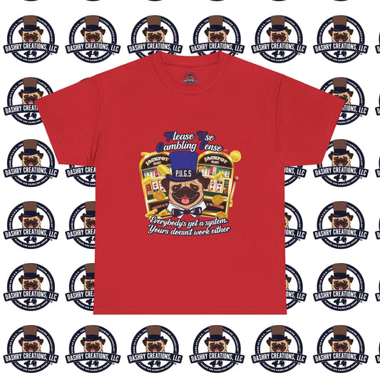 Slots “Everybody’s Got A System” Blue & Black Top Hat Unisex Heavy Cotton Tee