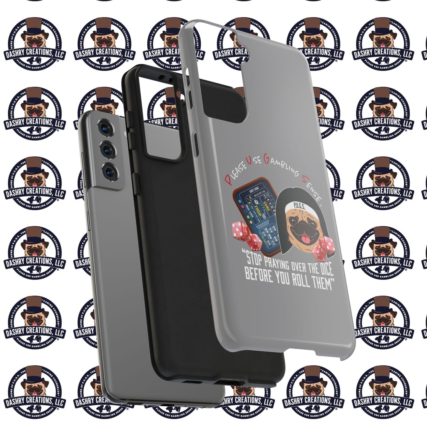 Craps “Praying Over Dice” Nun’s Veil Tough Phone Cases