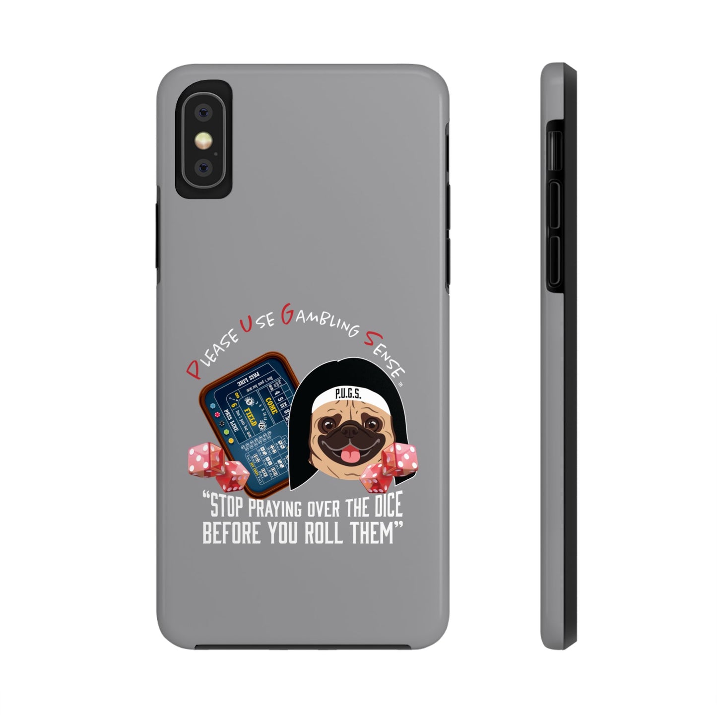 Craps “Praying Over Dice” Nun’s Veil Tough Phone Cases