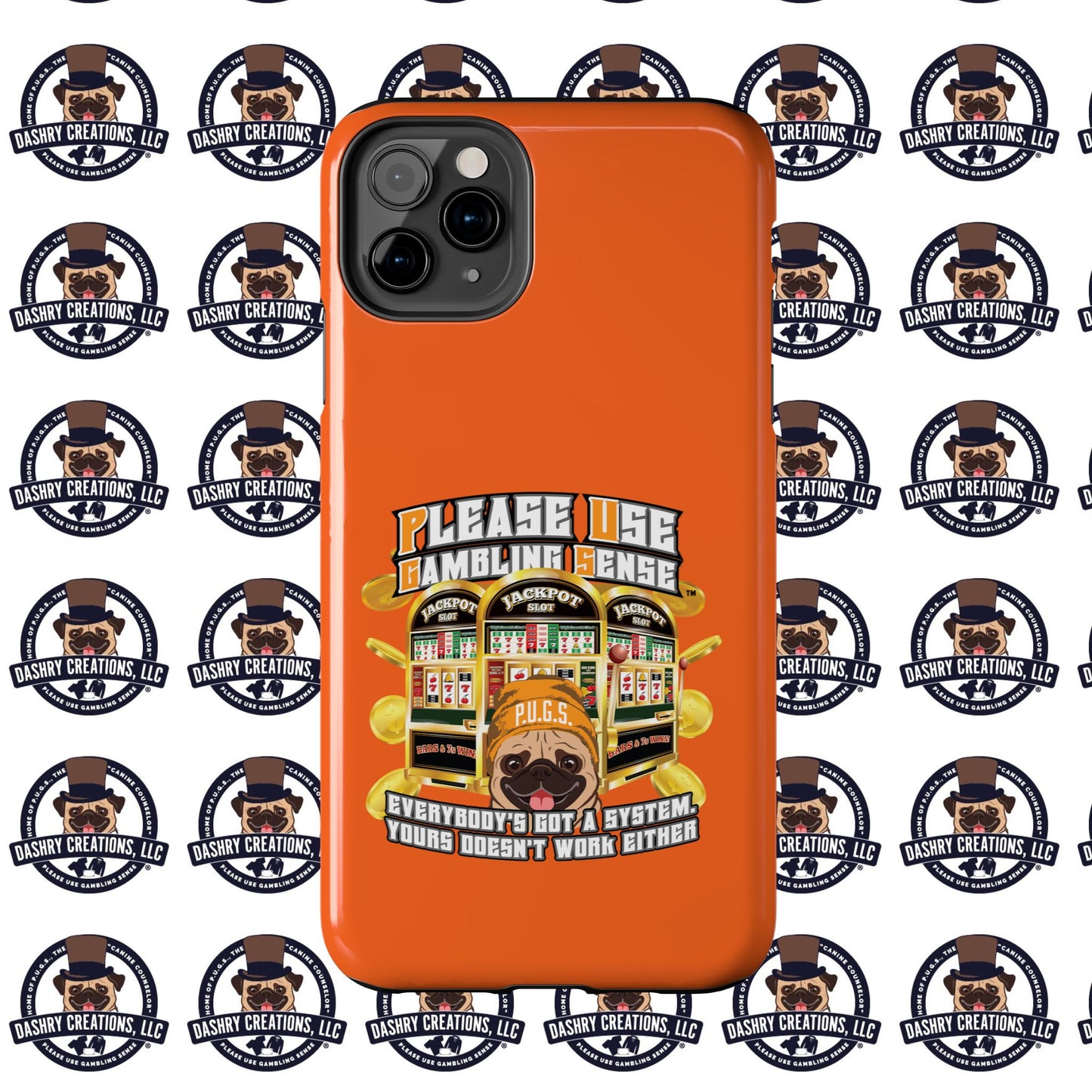 Slots “Everybody’s Got A System” Orange Wool Cap Tough Phone Cases