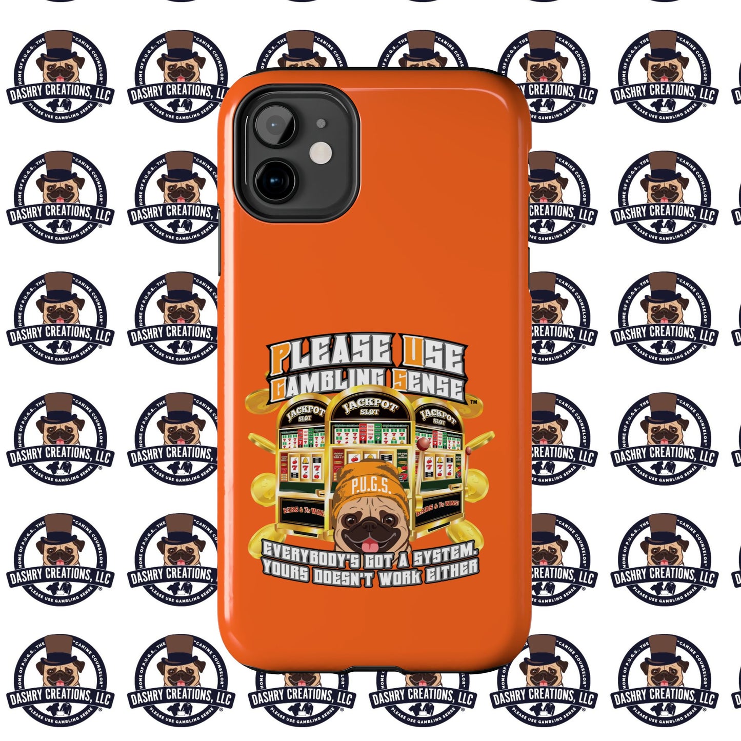 Slots “Everybody’s Got A System” Orange Wool Cap Tough Phone Cases
