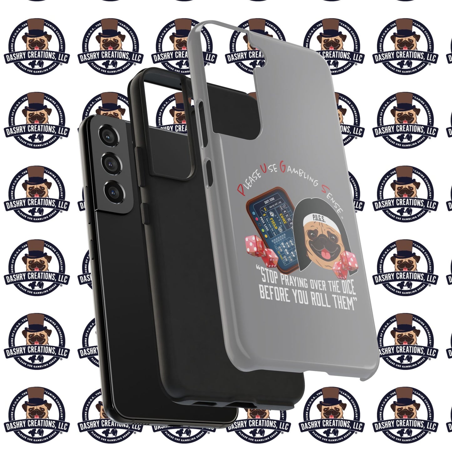Craps “Praying Over Dice” Nun’s Veil Tough Phone Cases