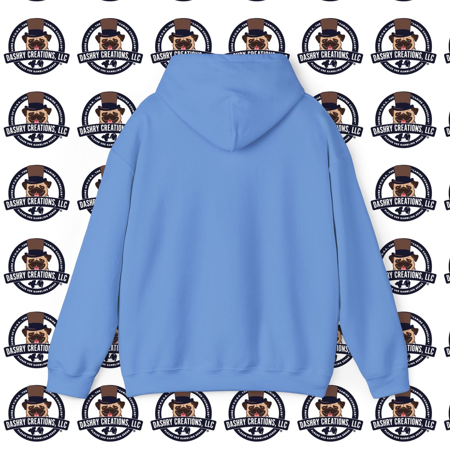 Slots “Everybody’s Got A System” Tan & White Backwards Baseball Cap Unisex Heavy Blend™ Hooded Sweatshirt