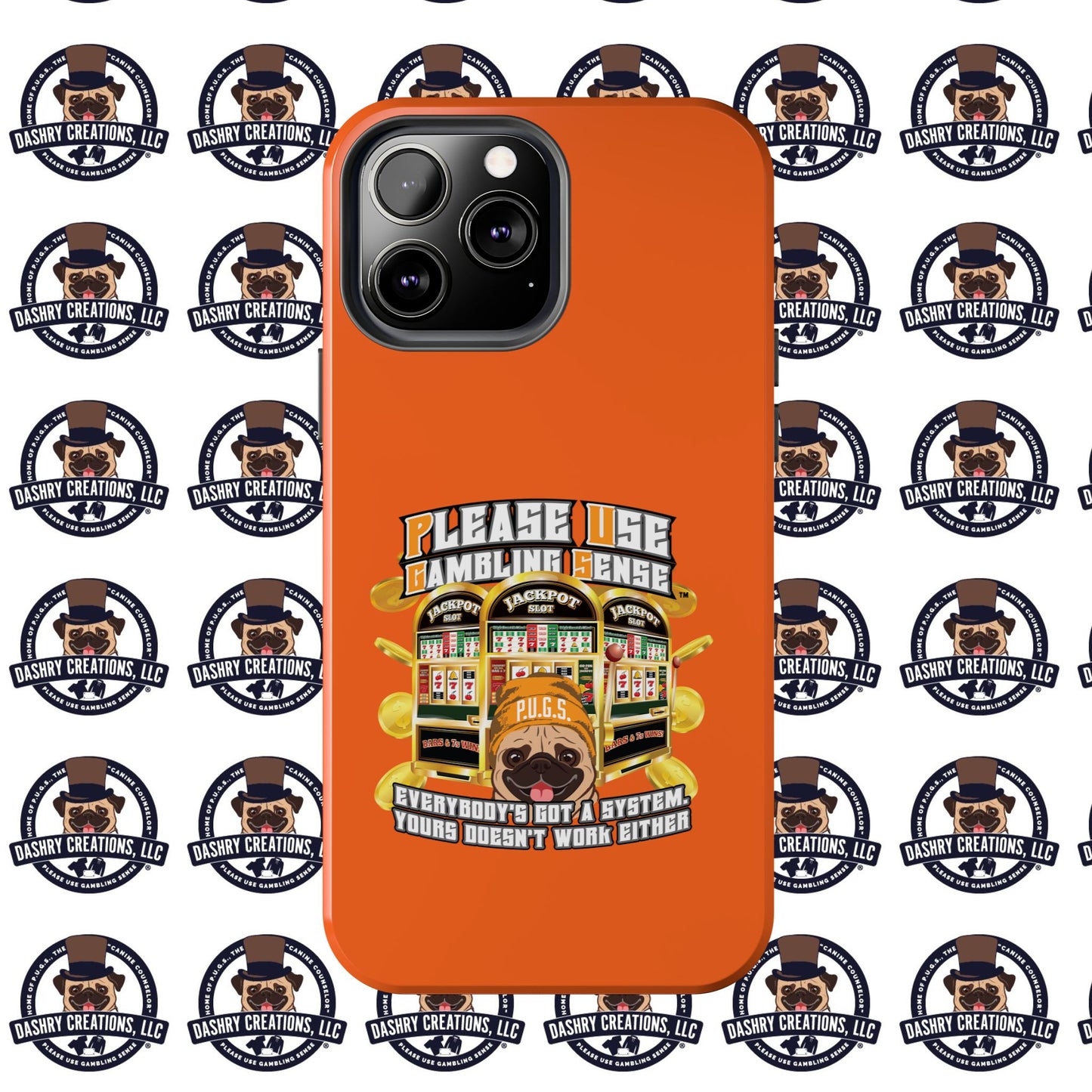 Slots “Everybody’s Got A System” Orange Wool Cap Tough Phone Cases