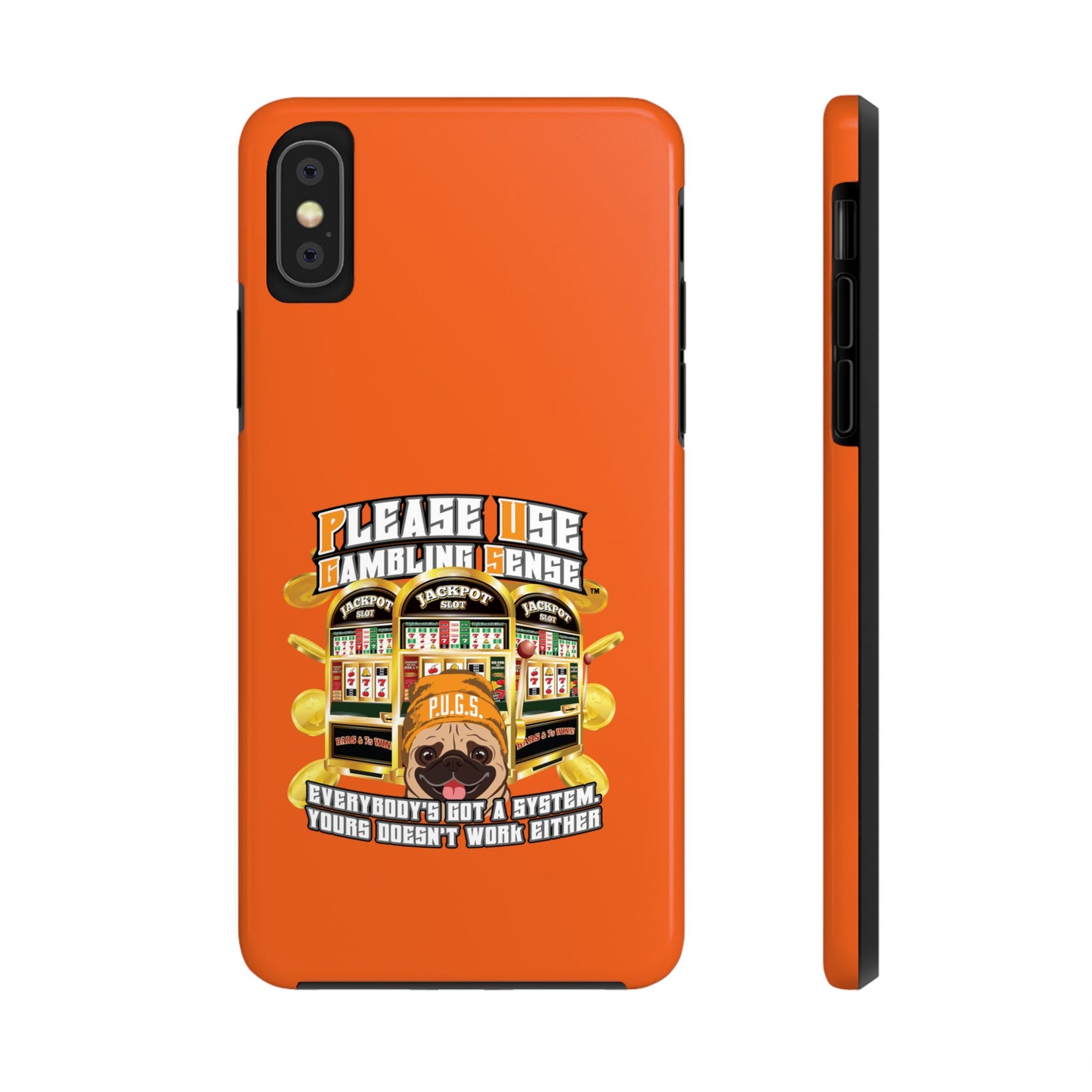 Slots “Everybody’s Got A System” Orange Wool Cap Tough Phone Cases