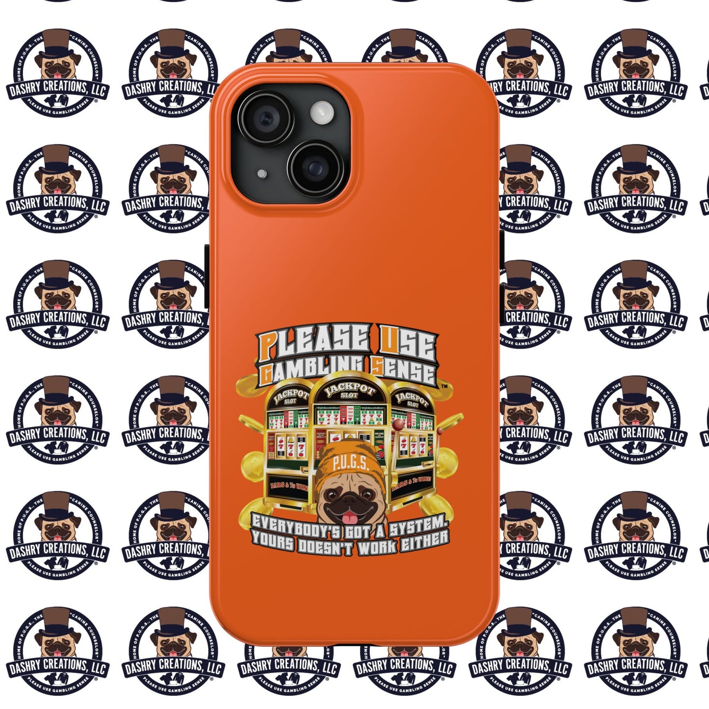 Slots “Everybody’s Got A System” Orange Wool Cap Tough Phone Cases