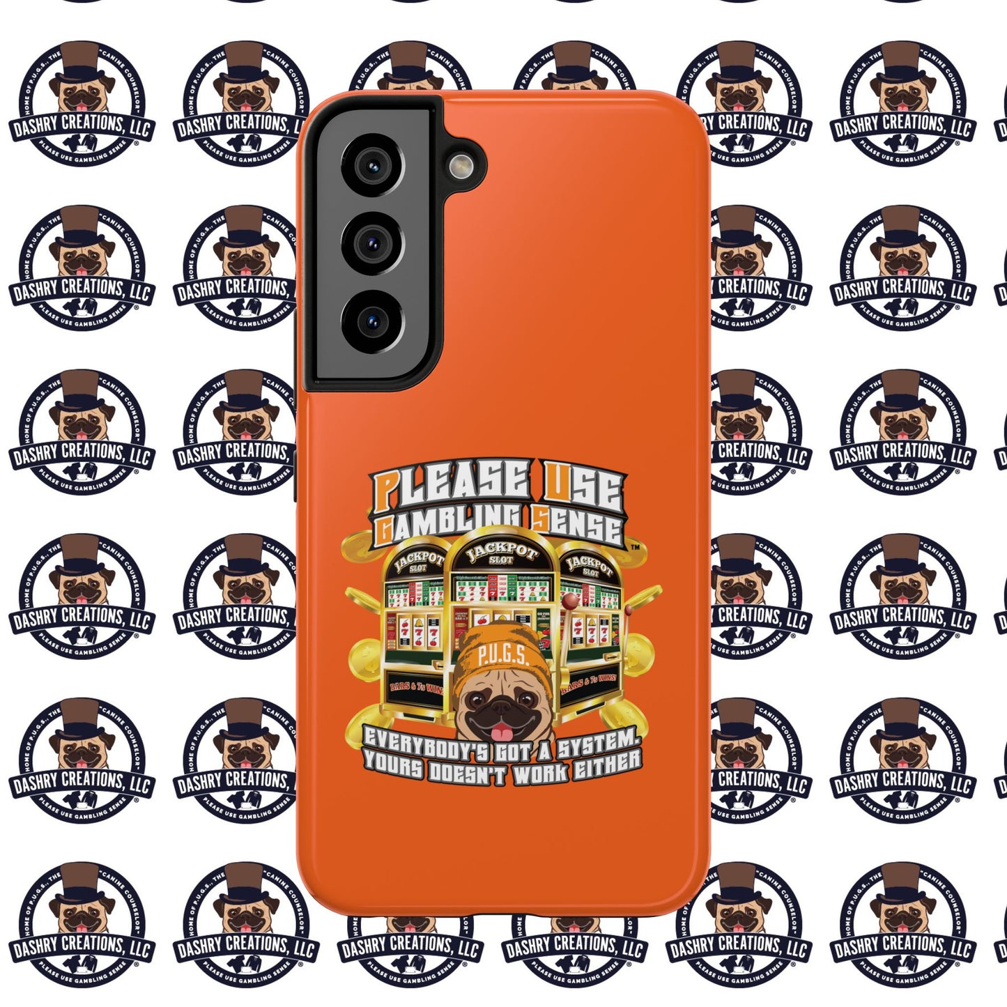 Slots “Everybody’s Got A System” Orange Wool Cap Tough Phone Cases