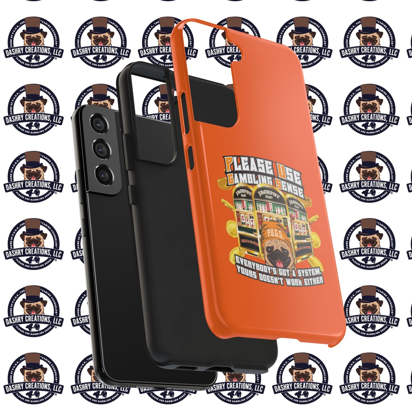 Slots “Everybody’s Got A System” Orange Wool Cap Tough Phone Cases