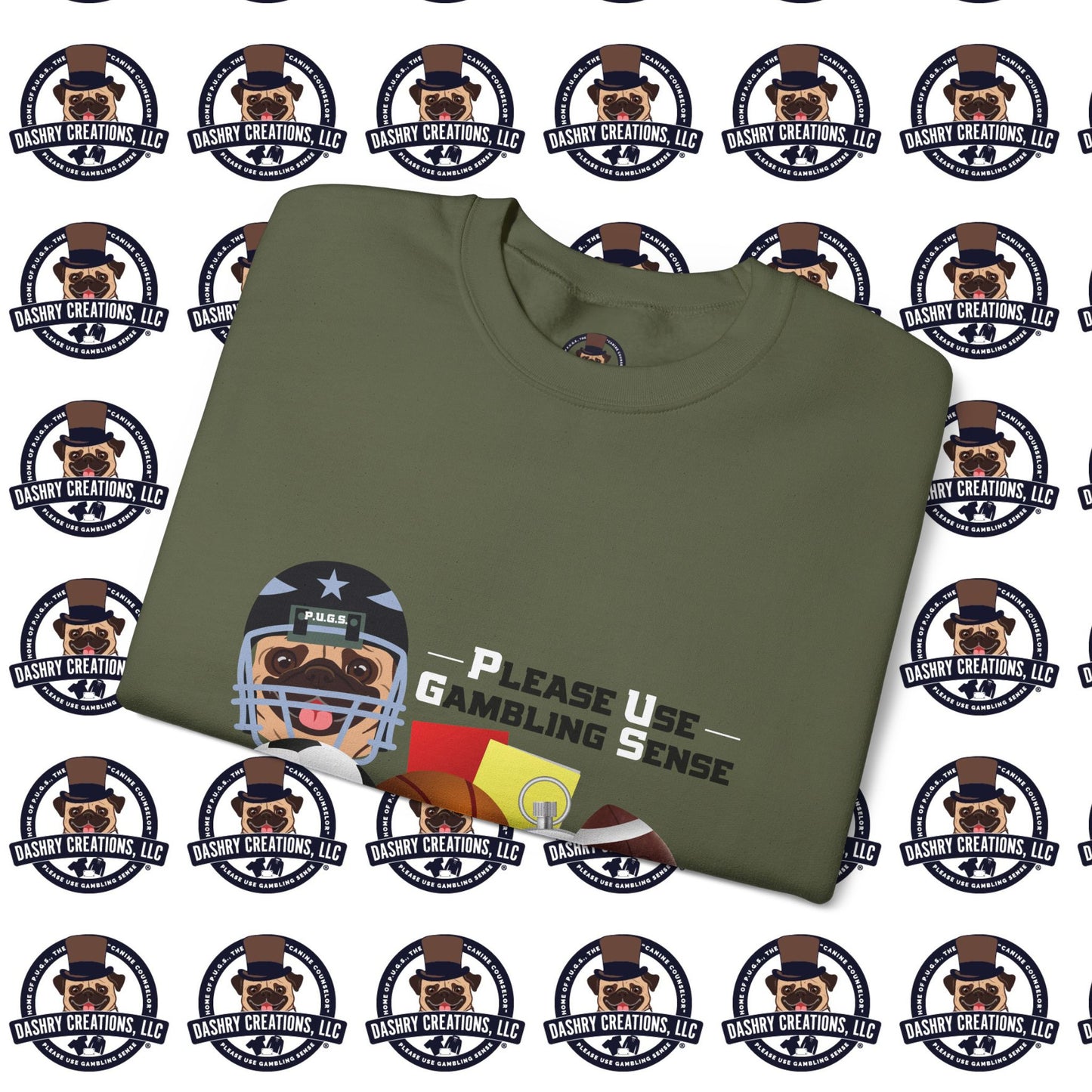 Sports Betting “Games Are Fixed” Helmet Unisex Heavy Blend™ Crewneck Sweatshirt