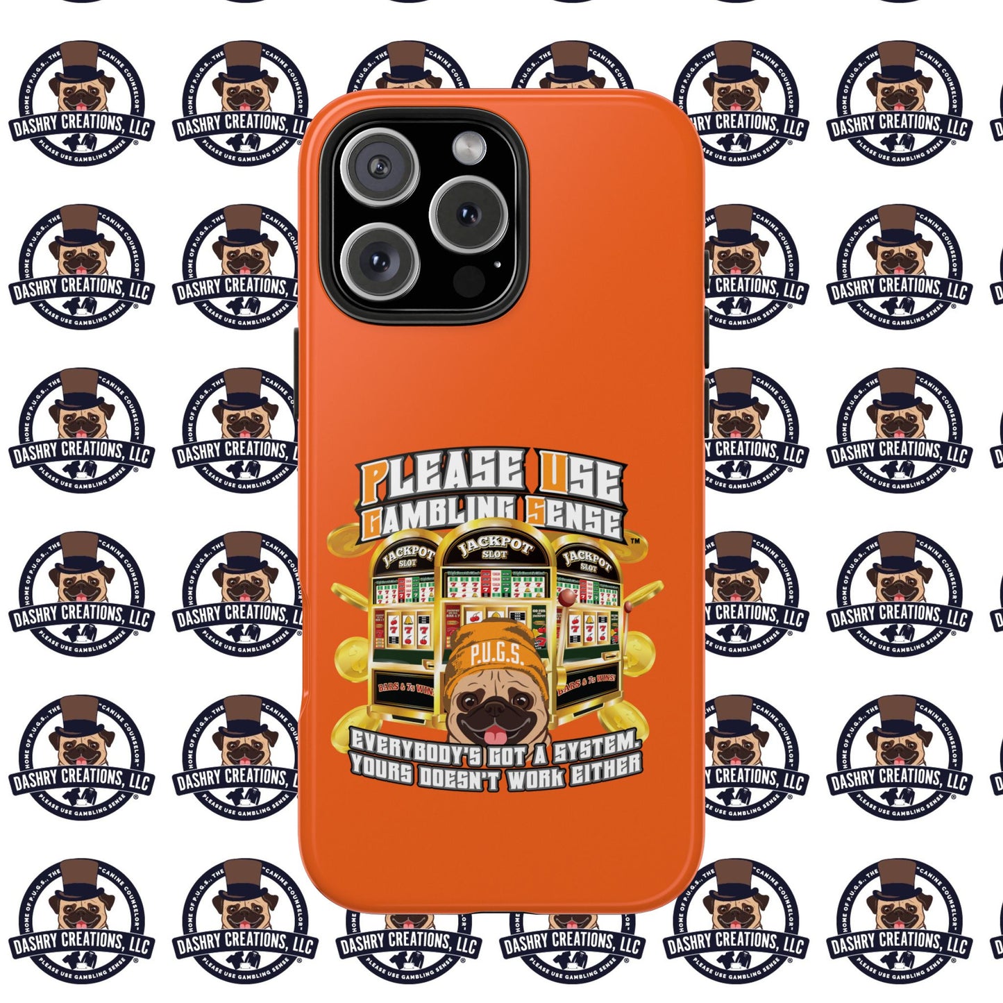 Slots “Everybody’s Got A System” Orange Wool Cap Tough Phone Cases