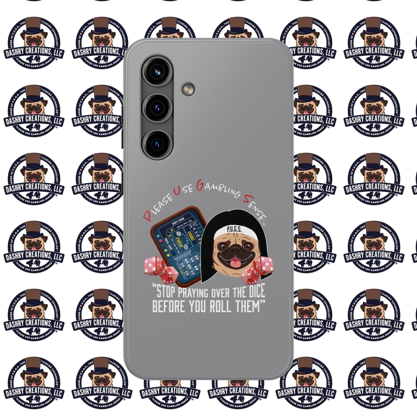 Craps “Praying Over Dice” Nun’s Veil Tough Phone Cases